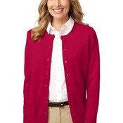Ladies Value Jewel Neck Cardigan Sweater